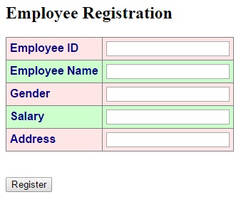employee registration
