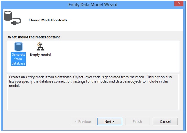 entity data model wizard