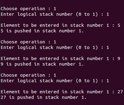 operations multiple stack