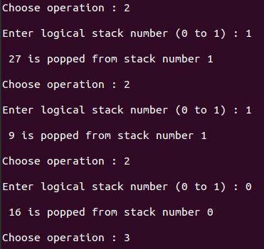 operations multiple stack