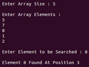 search array element