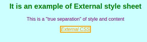 external css