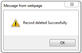 delete record