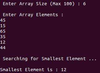 search array small