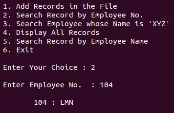 employee search file