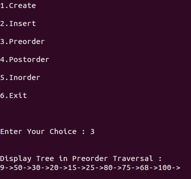 binary tree preorder